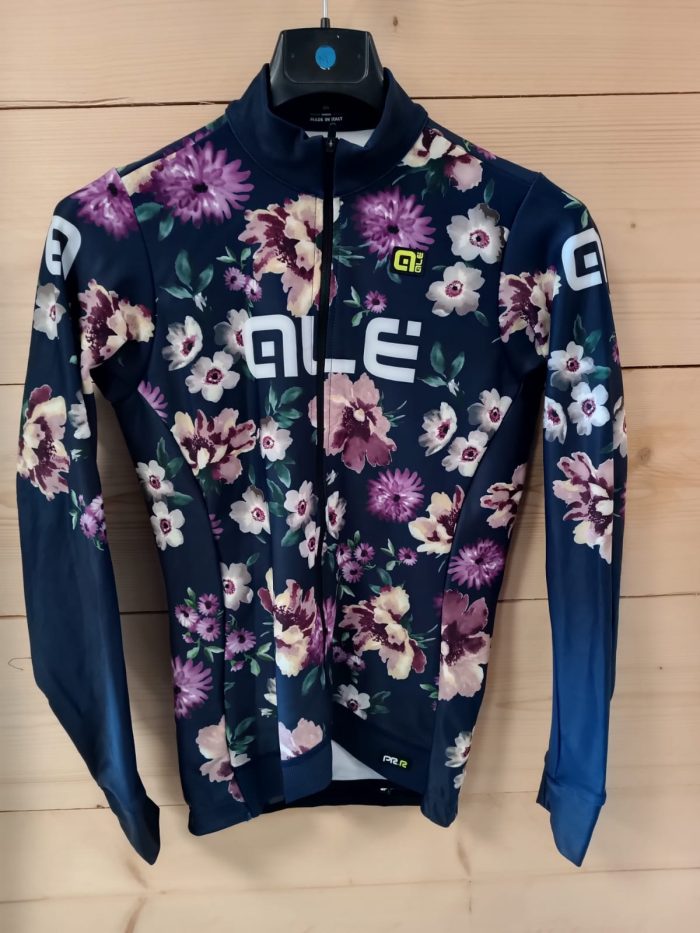 Maillot Ale femme long PRR Fiori Navy bleu